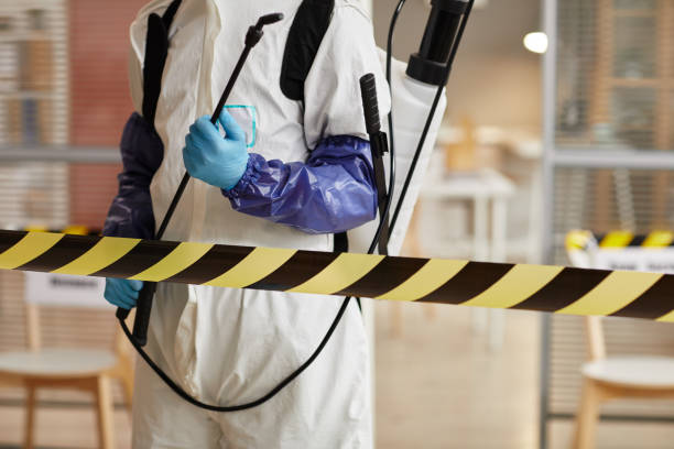 Professional Biohazard Cleanup technician working in Mendota, CA